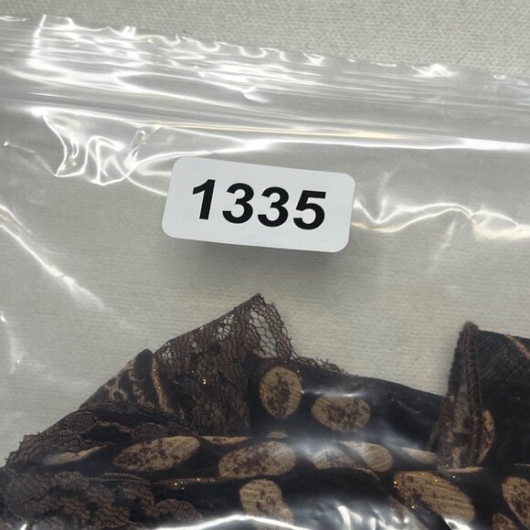 VTG Lane Bryant Womens Plus 26/28 Brown Floral Print Baby Doll Y2K Made in USA - Picture 15 of 15